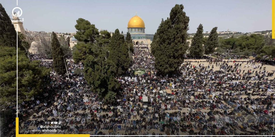 100 ألف مصلٍ بالمسجد الأقصى في الجمعة الأولى من رمضان 