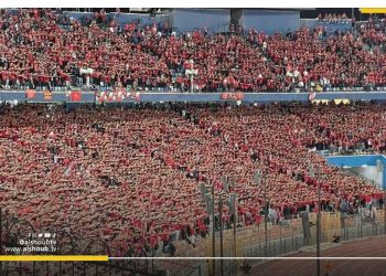 لرفعه علم فلسطين.. الأمن يعتقل شاب في مباراة الأهلي والرجاء