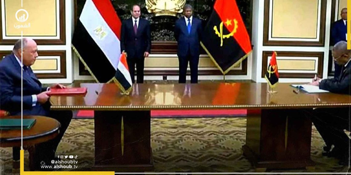 نظام العسكر يتفق مع أنجولا على تبادل المعلومات الاستخبارية