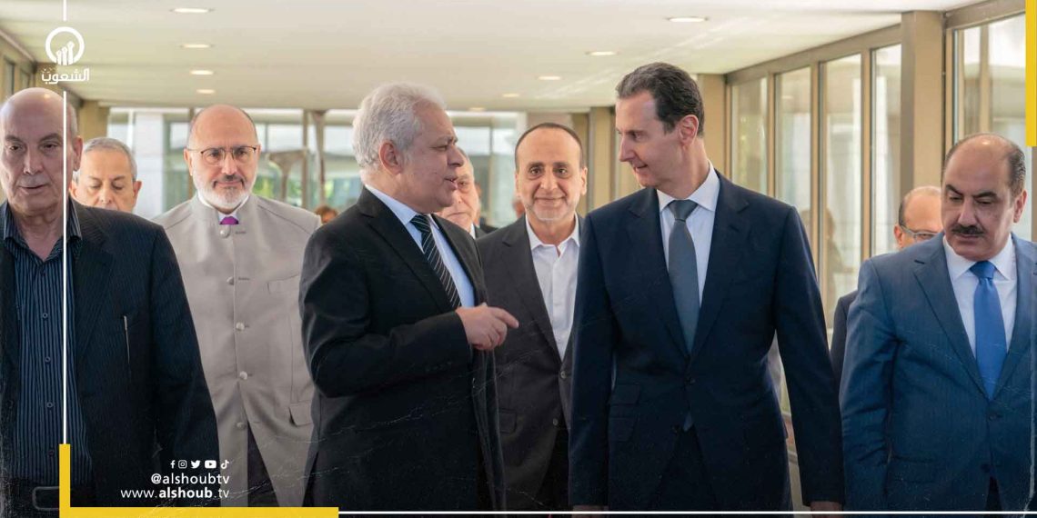 بعد الهجوم عليه أعقاب الثورة.. حمدين صباحي يلتقي بشار الأسد في دمشق