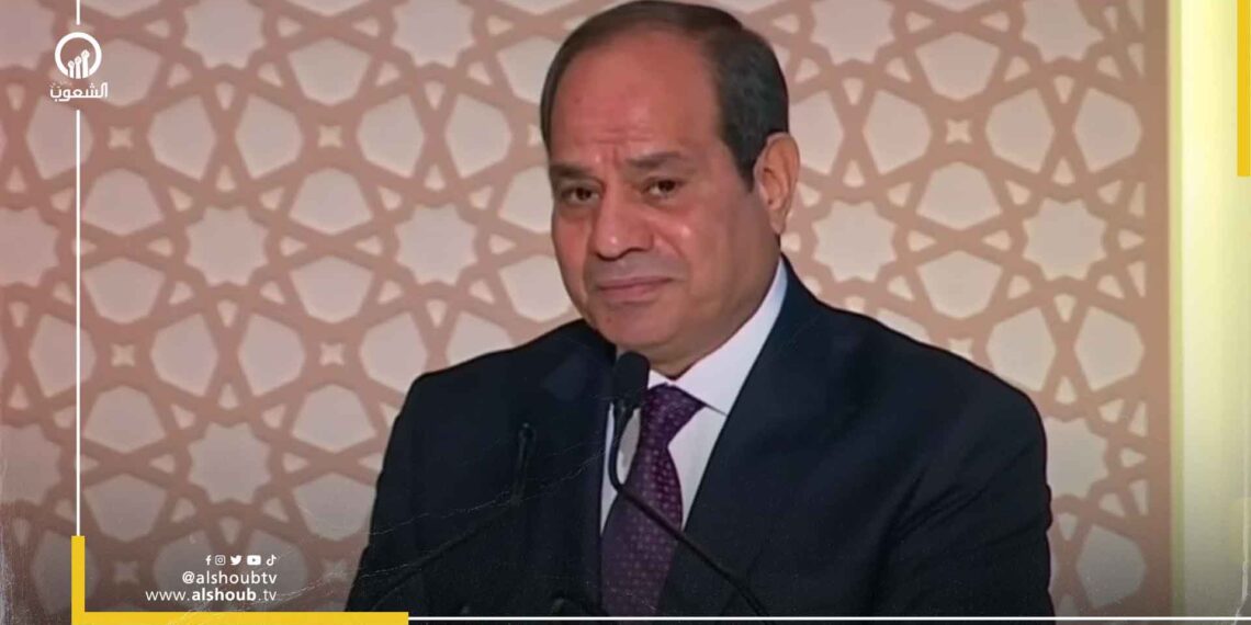 رئيس الانقلاب يهاجم المعارضة خلال احتفالية المولد النبوي