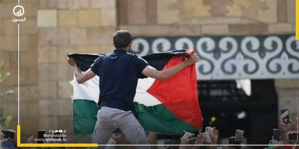 مظاهرة حاشدة في الأزهر الشريف تضامنا مع غزة