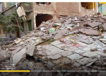 انهيار عقارين في الإسكندرية بفعل الطقس