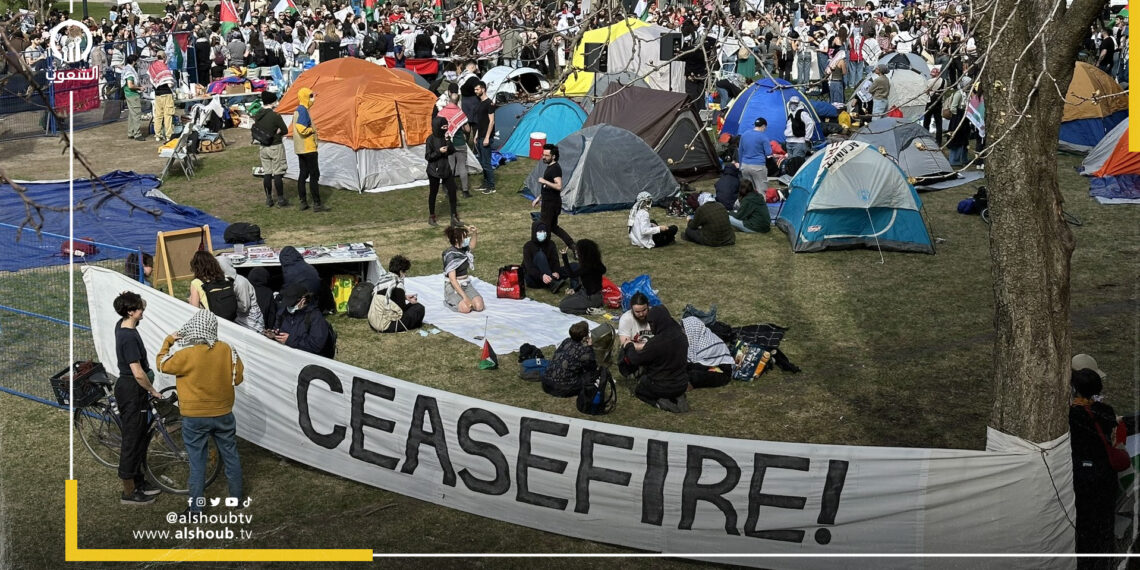 الاحتجاجات الطلابية الداعمة لغزة تصل لكندا