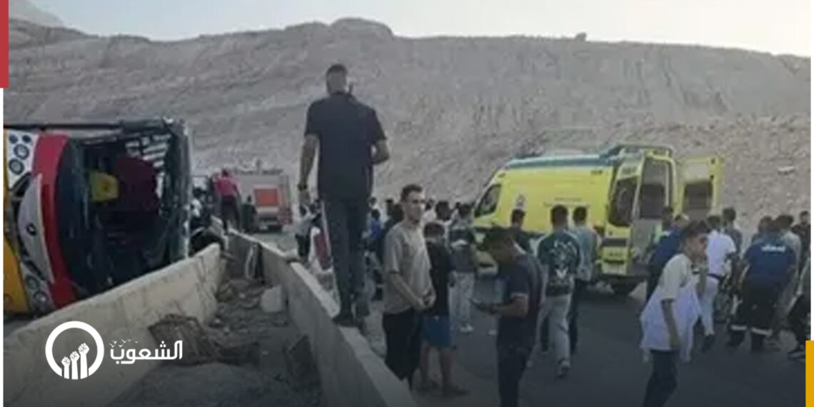 مصرع 12 طالبا وإصابة 33 آخرين جراء انقلاب حافة طلاب 