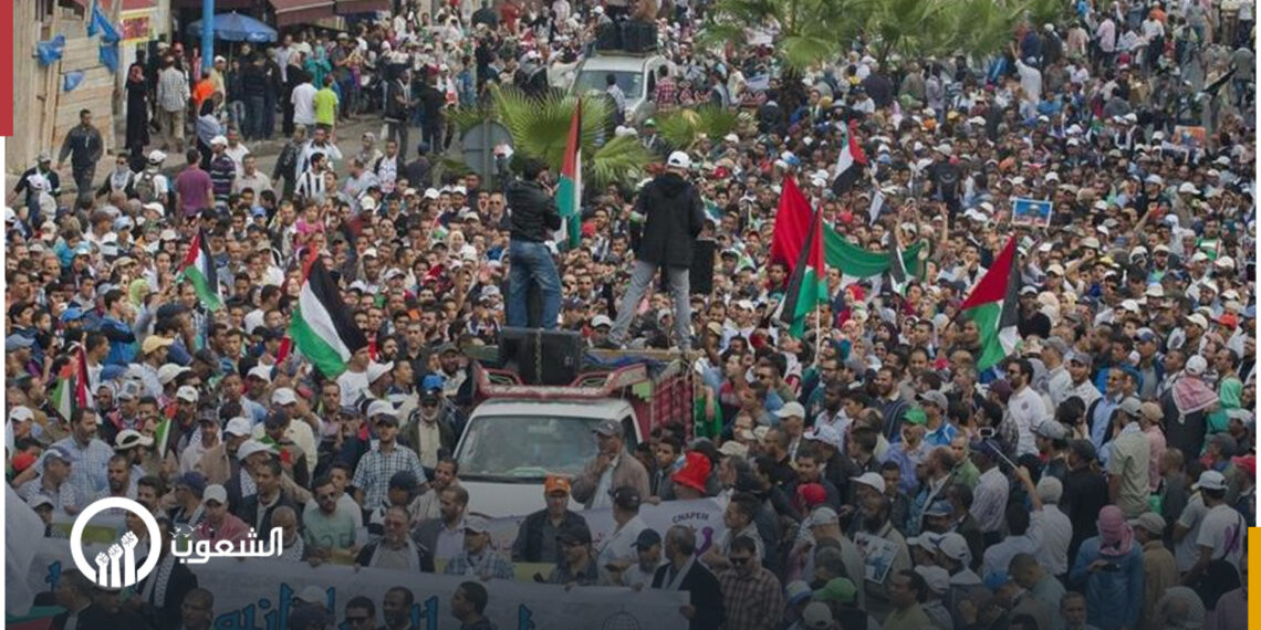 مظاهرات كبيرة في المغرب دعما لفلسطين