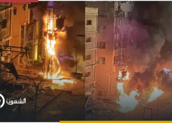 إصابات مباشرة لصواريخ حزب الله في تل أبيب